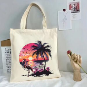 Sac fourre-tout: personnalisable et avec un motif estival