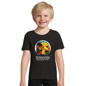 T shirt en coton - noir- 2 ans - motif "ToutCan PeuxAnything"