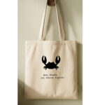 tote bag en coton, personnalisable grâce aux 2 champs de texte