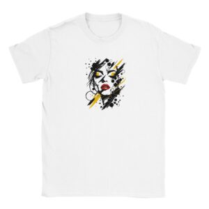 T shirt 100% coton – Taille XL – blanc – motif « Femme »