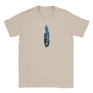T shirt en coton – beige – taille XL – motif « Urban Building »