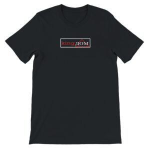 T shirt en coton – noir – taille XL – motif « King дом »