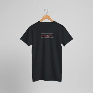T shirt en coton – noir – taille S – motif « King дом »